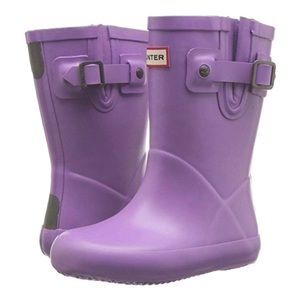 Hunter kids rain boots good condition lavender